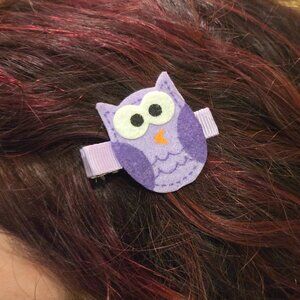 Handmade OWL Hair Clippy for Fall